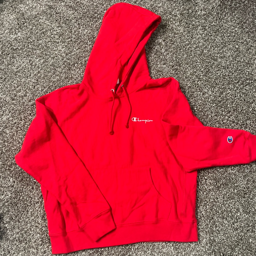 Red Champion Hoodie
